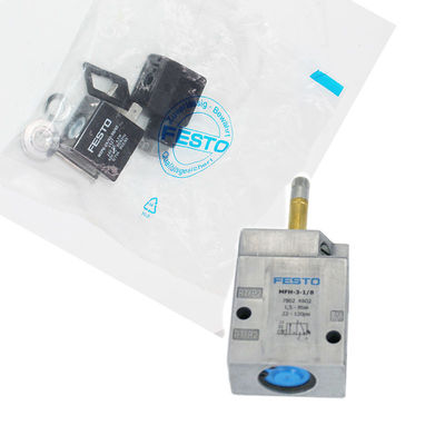 Festo MFH-3-1/8 7802 Электрический соленоидный клапан AC220V Механическое перезагрузка пружины