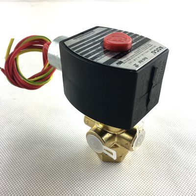ASCO SCB320B174.230/50    NPT1/4 3/2 Универсальный латунный корпус NBR серии 320 Прямые встроенные соленоидные клапаны