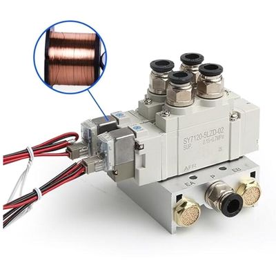 SY5220-5LZD-C4 Соленоидный клапан SMC 2 Положение Двойной DC24V Одноприкосновение Размер порта Ø4