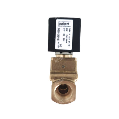 Электромагнитный клапан 00126161 Burkert 6014 D Прямо действующий подключение нижней пластины Обычно открытый 2,0 потоковый отверстий DC24V 8W Молотный клапан корпуса 0 ~ 10bar