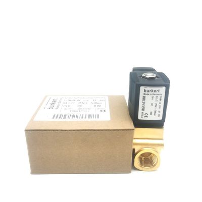 Электромагнитный клапан Burkert 00134239 G1/8 AC220V 6014 C Обычно закрыт 0 ~ 25bar 3/2 Way Brass Body