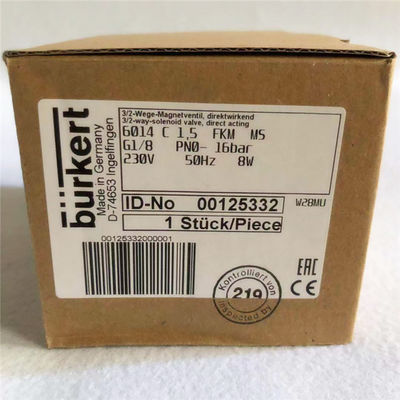 NBR Seal Brass Body Burkert Solenoid Control Valve 00125332 6014 (Солнечный клапан управления)