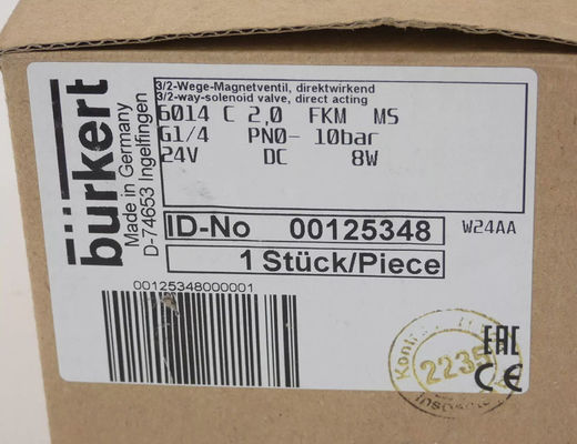 Системы управления жидкостью Burkert - 125348 - Соленоидный клапан, 6014 00125348