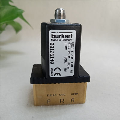 Буркертовский электродинамический клапан 6014C 2.0 FKM G1/4 PN 0-10bar 230V 00126140