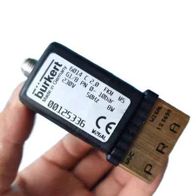 00308501 URKERT Соленоидный клапан 5404 G1/2 2/2 Обычно закрыт 12 отверстия для потока FKM Запечатанное латунное клапанное тело DC24V 8W 1-50bar