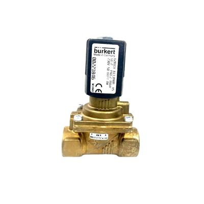 Электронно-магнитный клапан BURKERT 00309022 FKM Seal G1/2 2/2 Обычно открытый 12 потоковой отверстий DC24V 8W 1-32bar