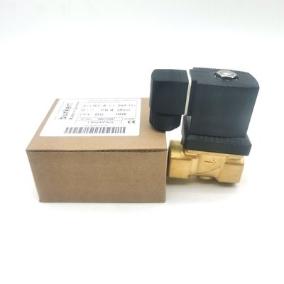 Буркертовый соленоидный клапан латунный корпус 00308120 G1 2/2 Обычно открытый 25 Flow Hole FKM (Флуорокаменный) Печать 8W 1-25bar