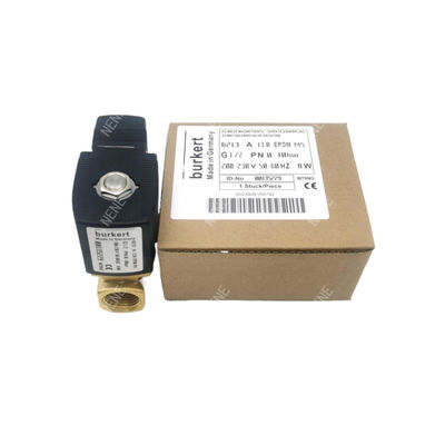 Электрический соленоидный клапан Burkert 00126092 6013 Тип прямого действия G1/8 дюйма 3,0 Flow Hole FKM Seal 24VAC 8W 0 ~ 10bar