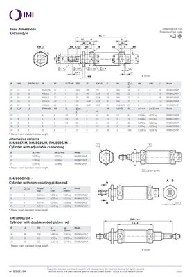 RM/8012/M/150 ISO Roundline Series Пистоновый пневматический цилиндр NORGREN Сжатый воздух