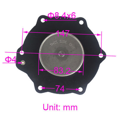 C113686 NBR VITON Комплект по обслуживанию диафрагмы для SCG353A051 ASCO 2 1/2 "Соленоидный пульсовый пылесосыпатель для ремонта мембраны струйного клапана