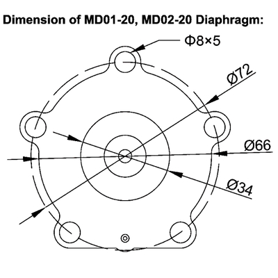 TH-5820-B MD01-20 MD02-20 Diaphragm For 3/4'' Taeha Pulse Valve TH-4820-B TH-5825-B TH-5820-C TH-4820-C