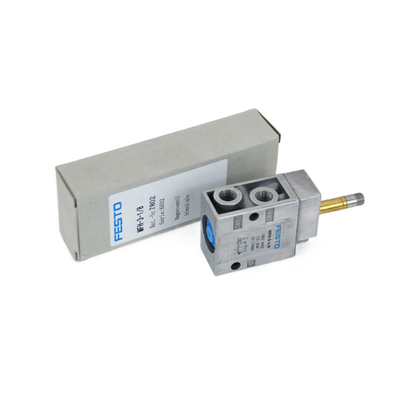 Клапан Festo MFH-3-1/8 7802, Tiger Classic, 3/2 нормально закрытый, механический, пружинный возврат, G 1/8 внутренняя резьба, 1.5-8 бар