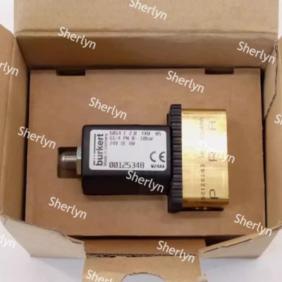 00125348 Burkert Solenoid Valve 6014 Series Normally Closed G1/4 Brass Valve Body