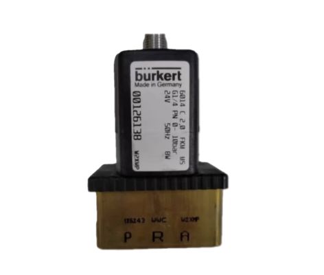 BURKERT 00126138 3/2 WAY SOLENOID VALVE, DIRECT ACTING, 10 BAR, G1/4,  BRASS