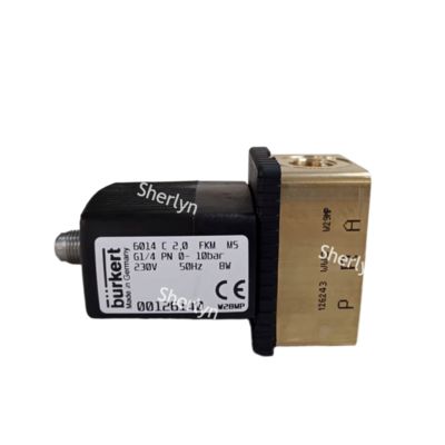 Burkert 00126140 Normally Closed G1/4 Brass Body 2.0 Flow Hole