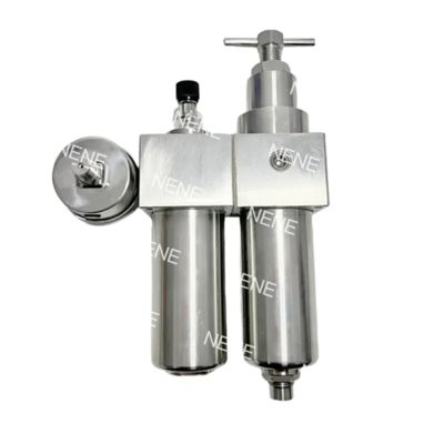 SFRL600 Двухсекционный пневматический клапан-фильтр из нержавеющей стали с регулировкой давления