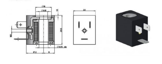 AMISCO EVI 7-9 катушка DC24V 3W