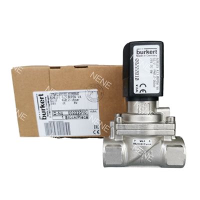 00322535/00322536/00322537 Port Size G1/4 Burkert Valve 2/2 Normally Closed 10.0 Flow Hole FKM Sealed Stainless Steel Valve Body