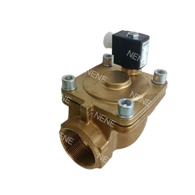 Burkert 00221853 6281 Тип G1 2/2 Нормально Закрытый 20.0 Отверстие Потока NBR Уплотнение Латунный Корпус Клапана DC24V 8Вт 0.2-16бар -10~+80 ℃ Электромагнитный Клапан