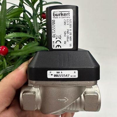 BurkeRT 6213EV 00222168 00222169 00222170 Нормально закрытый электромагнитный клапан Клапан соленоидный из нержавеющей стали Пневматический клапан управления