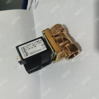 Компактный соленоидный клапан BURKERT тип 6281 00322511 G1/4 порт 2/2 путь Нормально закрытый латунный корпус FKM Печать 10.0 отверстие DC24V 8W 0.2-16bar 0 до +120°C