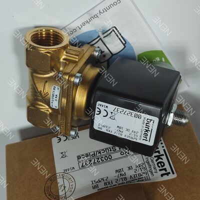 AC24V Соленоидный клапан BURKERT тип 6281 00221872 G1/2 2/2 Нормально закрытый корпус латуниного клапана FKM Seal 13.0 Открытие 8W 0.2-16bar 0 до +120°C