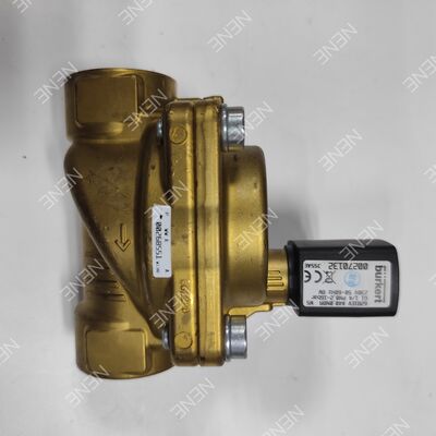Большой соленоидный клапан с расходом 20.0, BURKERT Тип 6281 00221880 G1 2/2, нормально закрытый, латунный корпус, уплотнение FKM, DC24V 8Вт, 0.2-16 бар, от 0 до +120°C