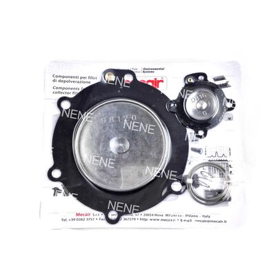 Ремонтный комплект диафрагмы FKM/Viton DB120 DB16 3'' для импульсных клапанов Mecair 2,5 дюйма VNP220 VEM220 VNP420 VEM420 VNP424 VEM424 VNP620 VEM620 VNP720 VEM720