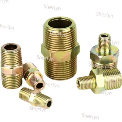 Плоский 1,2-дюймовый гидравлический проводной высоконапорный переходный муфта из углеродистой стали с гальваническим покрытием