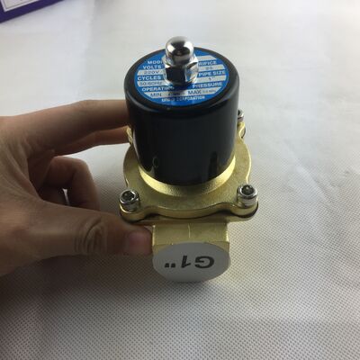Электромагнитный клапан Водный клапан UW-15 Медный корпус Нормально закрытый воздушный клапан Двусторонний