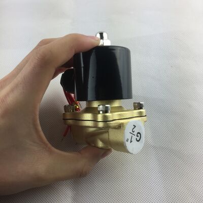 UW-25 Медное корпусное обычно закрытое воздушное клапано Двухсторонний электромагнитный клапан Водный клапан Соленоидный клапан