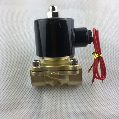 UW-25 Медное корпусное обычно закрытое воздушное клапано Двухсторонний электромагнитный клапан Водный клапан Соленоидный клапан