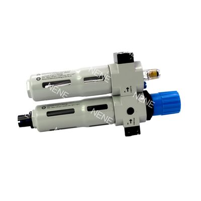 Полностью автоматический фильтр-регулятор-лубрикатор Festo FRC-1/8-D-MINI-A 159608 G1/8 40 мкм 0.5-12 бар из литого цинка с манометром