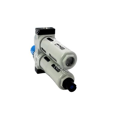 Festo FRC-1/8-D-MINI 159604, цинковый сплав, 40 мкм, ручной слив, фильтр-регулятор-лубрикатор G1/8, 0,5-12 бар, с манометром