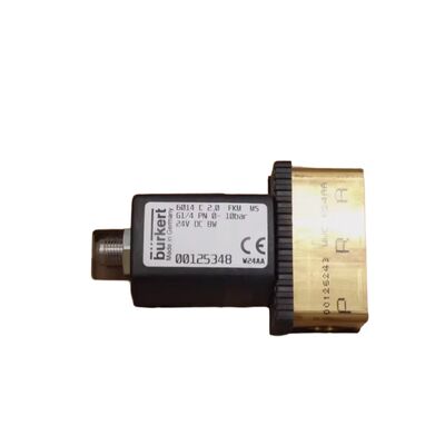 2/2 Путь обычно закрытый соленоидный клапан прямого действия, Burkert 6013 00126092, G1/8 нить, 3,0 мм отверстия, латуниное тело, FKM Seal, 24VAC 8W, 0-10bar