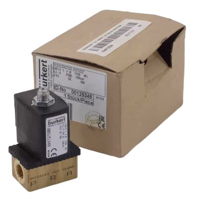 Электромагнитный клапан Burkert 6013 Тип 2/2 НЗ 00134241, резьба G1/8, проходное отверстие 2,5, диафрагма FKM, латунный корпус, 24В AC, рабочее давление 0~16 бар