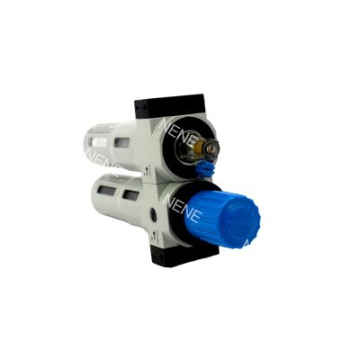 Пневматический блок подготовки воздуха Festo FRC-1/8-D-7-MINI-MPA 8002336 G1/8 40 мкм с ручным сливом 0,5-7 бар из цинкового сплава с манометром MPA