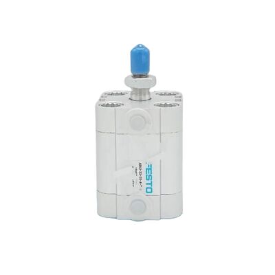 Пневматический цилиндр серии ADVU Festo ADVU-12-30-A-P-A 156591 Внешняя резьба 12x30 мм Порт M5 Цилиндр двустороннего действия Магнитный поршень ISO 6432 Компактный