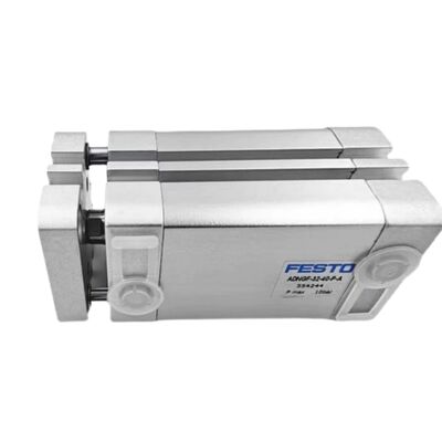 Воздушный цилиндр FESTO ADNGF-12-15-P-A диаметром поршня 12 мм, ходом 15 мм для толкания материала