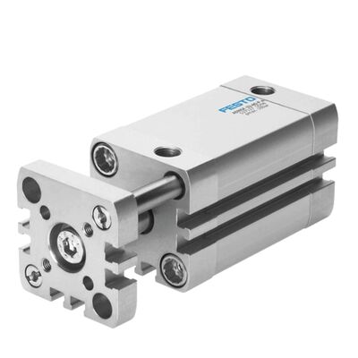 Воздушный цилиндр FESTO ADNGF-12-15-P-A диаметром поршня 12 мм, ходом 15 мм для толкания материала