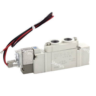 Встроенное ручное управление SMC SY3220-5LZD-M5 DC24V воздушный клапан для управления цилиндром блокировки конвейера длинного хода