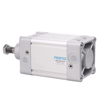 FESTO DNC32-25-PPV-A 163305 Двойной воздушный цилиндр 32 мм с пробоем 25 мм с регулируемой подушкой PPV