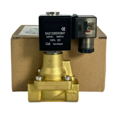 3/4 Port Size Pneumatic Solenoid Valve 2/2 Way Valve Type Featuring PTFE Seal Material Optimized for Long Term Pneumatic