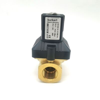 Устойчивый к давлению от 0 до 10 бар Burkert 00221634 Тип 6213 Диафрагма клапан управления, NBR Seal 20 мм отверстие G3/4 соединение, латунное тело DC24V 8W Подходит для -10 ~ 80 ° C автоматическое оборудование