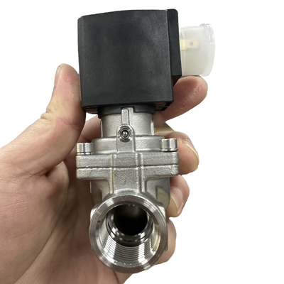 G1 G1 1/4 Женская нить Burkert 6281 Модуль соленоидного клапана 2/2 NC 25.0 Размер отверстия Встроенное ручное управление Строительство из нержавеющей стали FKM Утепление DC24V/AC220V 00323979 00323980 00323982 00323984