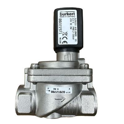G1 G1 1/4 Женская нить Burkert 6281 Модуль соленоидного клапана 2/2 NC 25.0 Размер отверстия Встроенное ручное управление Строительство из нержавеющей стали FKM Утепление DC24V/AC220V 00323979 00323980 00323982 00323984