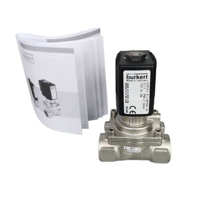 G1 1/2 G2 Женская нить Burkert 6281 NO Управление жидкостью 2/2 NO 40.0 FKM отверстие герметичность из нержавеющей стали Конструкция 8W катушка DC/AC мощность 00228399 00228400 00228401 00228402 00228403 00228404