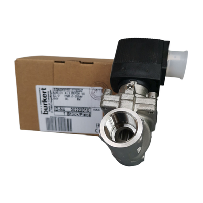 G1 1/2 G2 Женская нить Burkert 6281 NO Управление жидкостью 2/2 NO 40.0 FKM отверстие герметичность из нержавеющей стали Конструкция 8W катушка DC/AC мощность 00228399 00228400 00228401 00228402 00228403 00228404