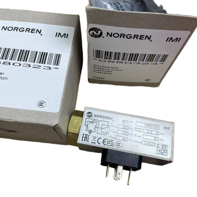 Реле давления G1/4 с диапазоном 0,5-8 бар NORGREN 0880323, датчик давления для трубопровода СОЖ станков
