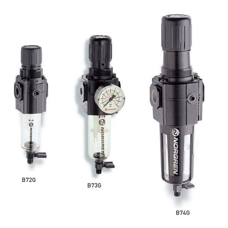 Фильтр/регулятор серии Excelon B74G, 3/4 дюймовые порты PTF, снятие, 40um